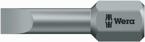 Bit 800/1 TZ do wkrętów z rowkiem prostym 5,5 mm długość 25 mm 1/4 cal. C6,3 0,8