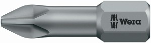 Bit 851/1 TZ 1/4 cal. PH 2 długość 25 mm strefa skrętu, twardy WERA