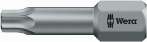 Bit 867/1 TZ 1/4 cal. T 8 długość 25 mm strefa skrętu, twardy WERA
