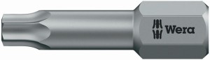 Bit 867/1 TZ 1/4 cal. T 20 długość 25 mm strefa skrętu, twardy WERA