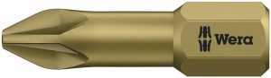 Bit 855/1 TH 1/4 cal. PZD 2 długość 25 mm strefa skrętu, bardzo twardy WERA