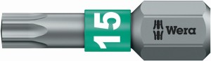Bit 867/1 BTZ 1/4 cal. T 15 długość 25 mm BiTorsion, twardy WERA
