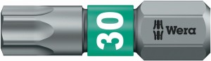 Bit 867/1 BTZ 1/4 cal. T 30 długość 25 mm BiTorsion, twardy WERA