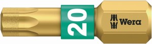 Bit 867/1 BDC 1/4 cal. T 20 długość 25 mm BiTorsion, powlekany diamentem WERA