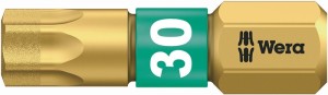 Bit 867/1 BDC 1/4 cal. T 30 długość 25 mm BiTorsion, powlekany diamentem WERA