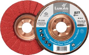 Tarcza lamelowa (listkowa) SLTT Ceramic śred. 125 mm uziarnienie 60 płaska INOX/