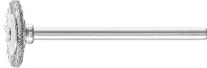 Miniszczotka tarczowa RBU 1602/3 ST 0,10 średnica 16 x szer. 2 x długość 3 mm st