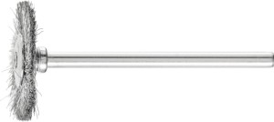 Miniszczotka tarczowa RBU 2202/3 ST 0,10 średnica 22 x szerokość 2 x dł. 6 mm st