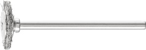 Miniszczotka tarczowa RBU 1602/3 INOX 0,10 średnica 16 x szer. 2 x długość 3 mm