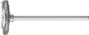 Miniszczotka tarczowa RBU 1902/3 INOX 0,10 średnica 19 x szerokość 2 x długość 5