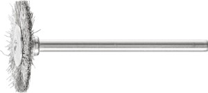 Miniszczotka tarczowa RBU 2202/3 INOX 0,10 średnica 22 x szerokość 2 x dł. 6 mm