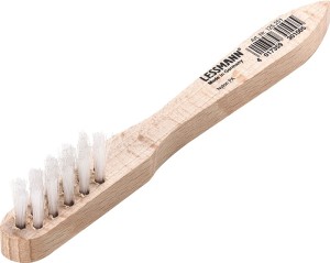 Szczotka do świec zapłonowych długość 150 mm 0,3 mm nylon PA gładki 3-rzędowa LE