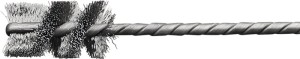 Szczotka do czyszczenia dysz śred. 25 mm chwyt 3,8 mm grubość drutu 0,2 mm stal