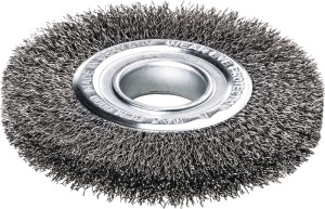 Szczotka tarczowa śred. 100 mm grubość drutu 0,30 mm stal falista 20-22 mm 8000