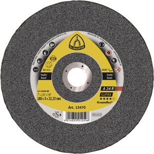 Tarcza tnąca A 24 R Supra średnica 180 x 3 mm prosta stal otwór 22,23 mm KLINGSP