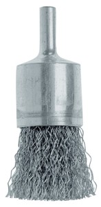 Szczotka druciana pędzelkowa śred. 30 mm grubość drutu 0,3 mm stal 15000 min-¹ O