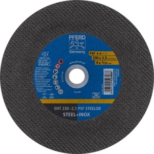 Tarcza tnąca PSF STEELOX średnica 230 x 2,5 mm prosta INOX otwór 22,23 mm PFERD
