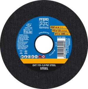 Tarcza tnąca PSF STEEL średnica 115 x 1 mm prosta stal otwór 22,23 mm PFERD