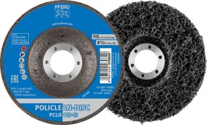 Krążek do czyszczenia zgrubnego POLICLEAN śred.115 x 13 mm otwór 22, 23 mm PFERD