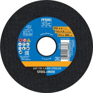 Tarcza tnąca PSF STEELOX średnica 115 x 1 mm prosta INOX otwór 22,23 mm PFERD