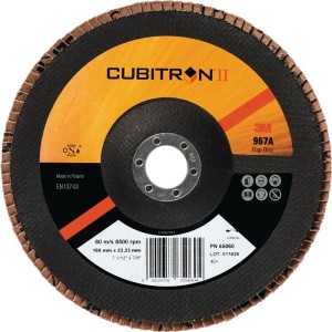 Tarcza lamelowa (listkowa) Cubitron™ II 967A śred. 125 mm uziarnienie 80+ stożko