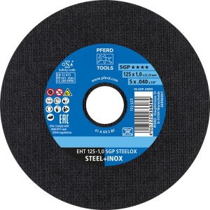 Tarcza tnąca SGP STEELOX średnica 125 x 1 mm prosta INOX otwór 22,23 mm PFERD
