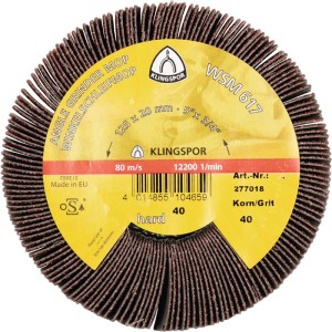 Koło z mopem szlifierskim WSM 617 40 brązowy śred.125 x szer.20 mm M14 KLINGSPOR