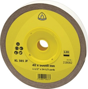 Rolka płótna ściernego KL 385 JF 115 mm uziarnienie 60 do metalu korund KLINGSPO
