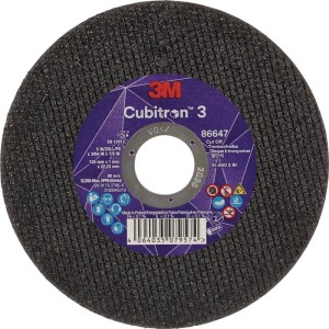 Tarcza tnąca Cubitron™ 3 śred. 125 x 1 mm prosta 3M™ Cubitron™ 3 otwór 22,23 mm