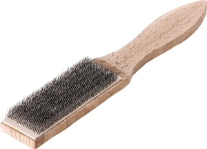 Szczotka do czyszczenia pilników długość 250 mm długość drutu 115 mm 12 LESSMANN