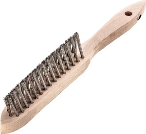 Szczotka druciana długość 290 mm 0,35 mm drut nierdzewny długość drutu 135 mm 3