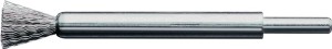 Szczotka druciana pędzelkowa śred. 12 mm ch.6 mm gr. drutu 0,3 mm stal 15 000 mi