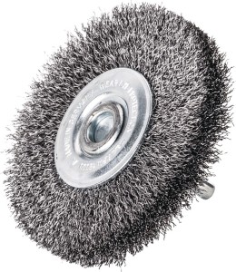 Szczotka tarczowa śred. 50 mm grubość drutu 0,2 mm stal 11 mm 15000 min-¹ 10 LES