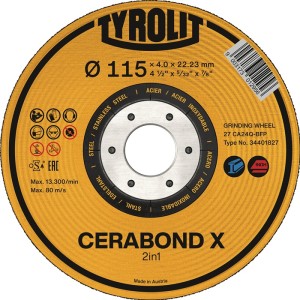 Ściernica do obróbki zgrubnej CERABOND X śred. 178 x gr. 7 mm uziarnienie 24 zak