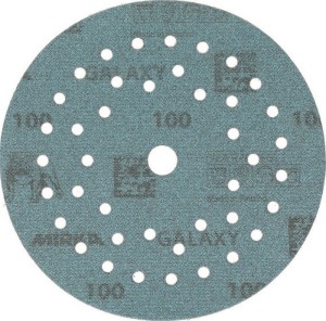 Krążek ścierny na rzep GALAXY Grip Multifit 125 mm, uziarnienie 100 do drewna /