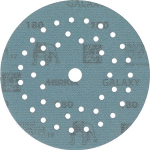 Krążek ścierny na rzep GALAXY Grip Multifit 125 mm, uziarnienie 180 do drewna /