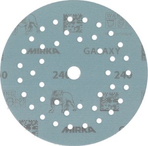 Krążek ścierny na rzep GALAXY Grip Multifit 125 mm, uziarnienie 240 do drewna /