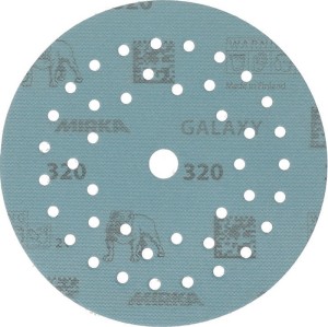 Krążek ścierny na rzep GALAXY Grip Multifit 125 mm, uziarnienie 320 do drewna /