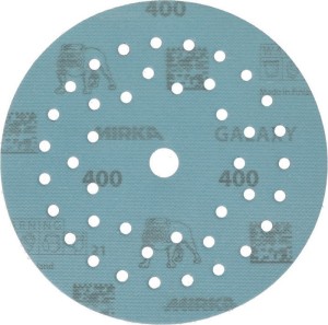 Krążek ścierny na rzep GALAXY Grip Multifit 125 mm, uziarnienie 400 do drewna /