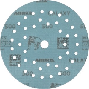 Krążek ścierny na rzep GALAXY Grip Multifit 125 mm, uziarnienie 500 do drewna /