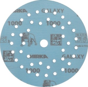 Krążek ścierny na rzep GALAXY Grip Multifit 125 mm, uziarnienie 1000 do drewna /