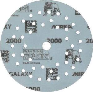 Krążek ścierny na rzep GALAXY Grip Multifit 125 mm, uziarnienie 2000 do drewna /