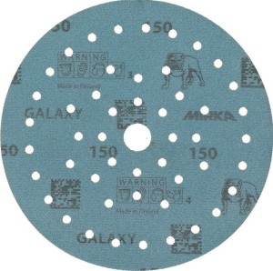 Krążek ścierny na rzep GALAXY Grip Multifit 150 mm, uziarnienie 150 do drewna /