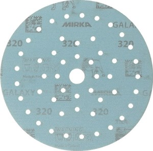 Krążek ścierny na rzep GALAXY Grip Multifit 150 mm, uziarnienie 320 do drewna /