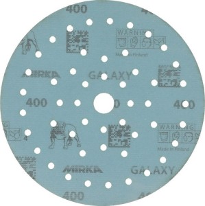 Krążek ścierny na rzep GALAXY Grip Multifit 150 mm, uziarnienie 400 do drewna /