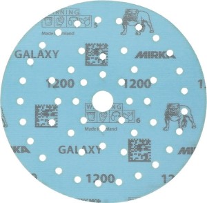 Krążek ścierny na rzep GALAXY Grip Multifit 150 mm, uziarnienie 1200 do drewna /