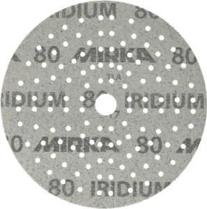 Krążek ścierny na rzep IRIDIUM Grip 121L 150 mm, uziarnienie 80 do drewna / meta