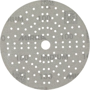 Krążek ścierny na rzep IRIDIUM Grip 121L 150 mm, uziarnienie 100 do drewna / met