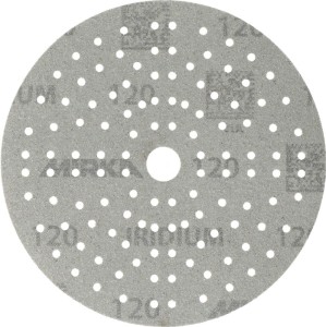 Krążek ścierny na rzep IRIDIUM Grip 121L 150 mm, uziarnienie 120 do drewna / met