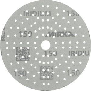 Krążek ścierny na rzep IRIDIUM Grip 121L 150 mm, uziarnienie 150 do drewna / met